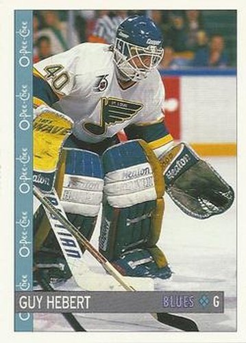 #116 Guy Hebert - St. Louis Blues - 1992-93 O-Pee-Chee Hockey