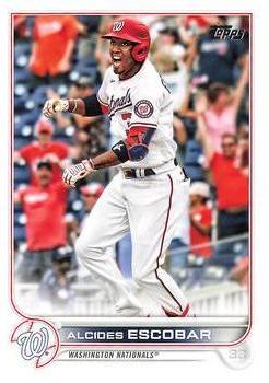 #116 Alcides Escobar - Washington Nationals - 2022 Topps Baseball