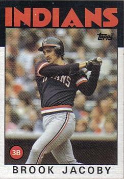 #116 Brook Jacoby - Cleveland Indians - 1986 Topps Baseball