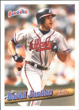 #116 David Justice - Atlanta Braves - 1996 Bazooka Baseball