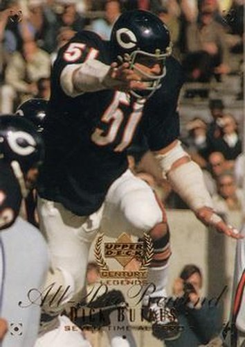 #116 Dick Butkus - Chicago Bears - 1999 Upper Deck Century Legends Football