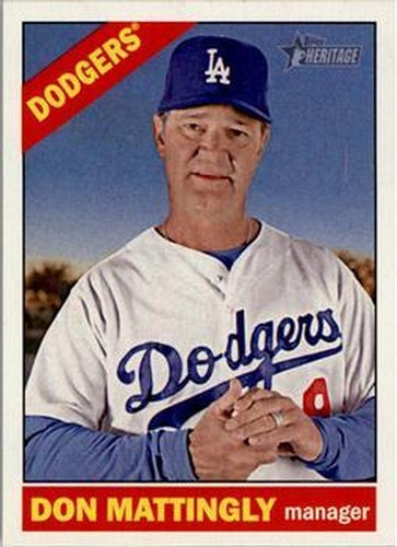 #116 Don Mattingly - Los Angeles Dodgers - 2015 Topps Heritage Baseball