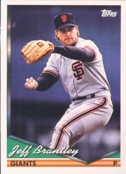 #116 Jeff Brantley - San Francisco Giants - 1994 Topps Baseball