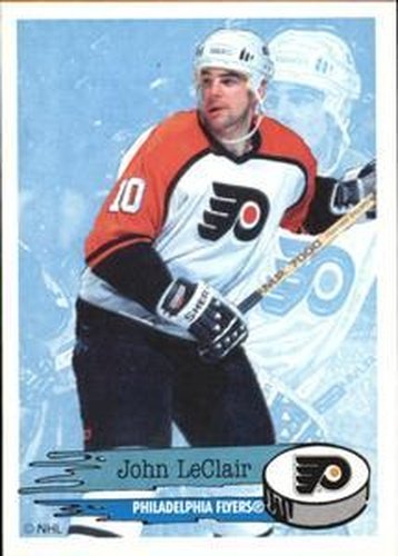 #116 John LeClair - Philadelphia Flyers - 1995-96 Panini Hockey Stickers