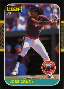 #116 Jose Cruz - Houston Astros - 1987 Leaf Baseball