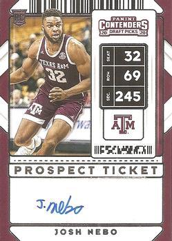 #116 Josh Nebo - Texas A&M Aggies - 2020 Panini Contenders Draft Picks Basketball