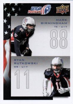 #116 Mark Birmingham / Ryan Rutkowski - USA - 2014 Upper Deck USA Football