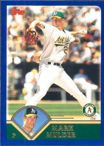 #116 Mark Mulder - Oakland Athletics - 2003 Topps Baseball