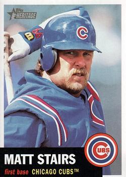 #116 Matt Stairs - Chicago Cubs - 2002 Topps Heritage Baseball