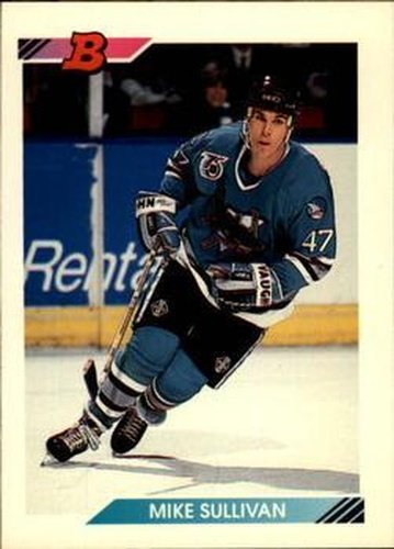 #116 Mike Sullivan - San Jose Sharks - 1992-93 Bowman Hockey