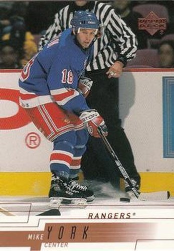 #116 Mike York - New York Rangers - 2000-01 Upper Deck Hockey