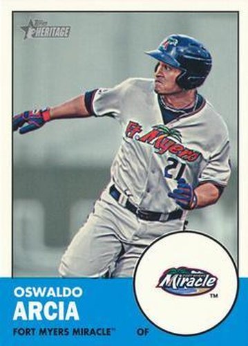 #116 Oswaldo Arcia - Fort Myers Miracle - 2012 Topps Heritage Minor League Baseball