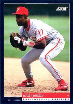 #116 Ricky Jordan - Philadelphia Phillies -1994 Score Baseball