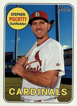 #116 Stephen Piscotty - St. Louis Cardinals - 2018 Topps Heritage Baseball