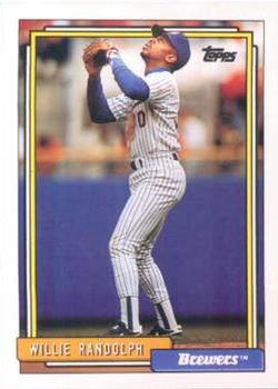 #116 Willie Randolph - Milwaukee Brewers - 1992 Topps Baseball