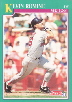 #116 Kevin Romine - Boston Red Sox - 1991 Score Baseball