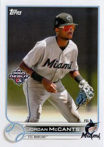 #PD-116 Jordan McCants - FCL Marlins - 2022 Topps Pro Debut Baseball