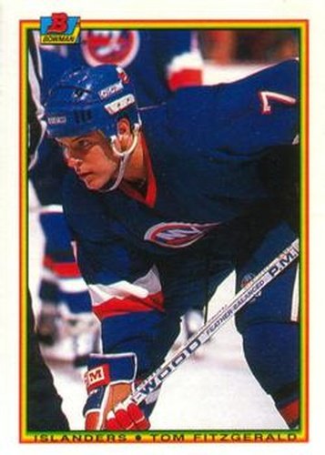 #116 Tom Fitzgerald - New York Islanders - 1990-91 Bowman Hockey