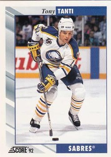 #116 Tony Tanti - Buffalo Sabres - 1992-93 Score USA Hockey