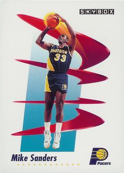 #116 Mike Sanders - Indiana Pacers - 1991-92 SkyBox Basketball