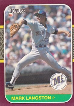 #116 Mark Langston - Seattle Mariners - 1987 Donruss Opening Day Baseball