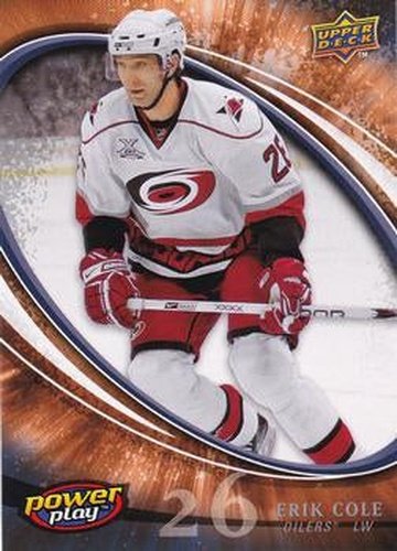 #116 Erik Cole - Edmonton Oilers - 2008-09 Upper Deck Power Play Box Set Hockey