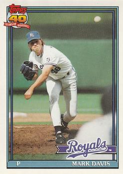 #116 Mark Davis - Kansas City Royals - 1991 O-Pee-Chee Baseball