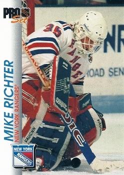 #116 Mike Richter - New York Rangers - 1992-93 Pro Set Hockey