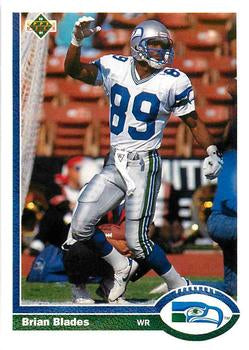 #116 Brian Blades - Seattle Seahawks - 1991 Upper Deck Football