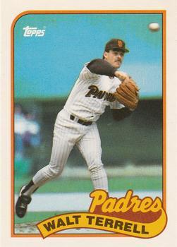 #117T Walt Terrell - San Diego Padres - 1989 Topps Traded Baseball