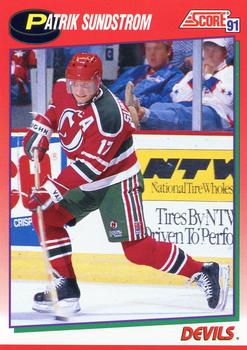 #117 Patrik Sundstrom - New Jersey Devils - 1991-92 Score Canadian Hockey