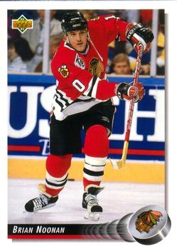 #117 Brian Noonan - Chicago Blackhawks - 1992-93 Upper Deck Hockey