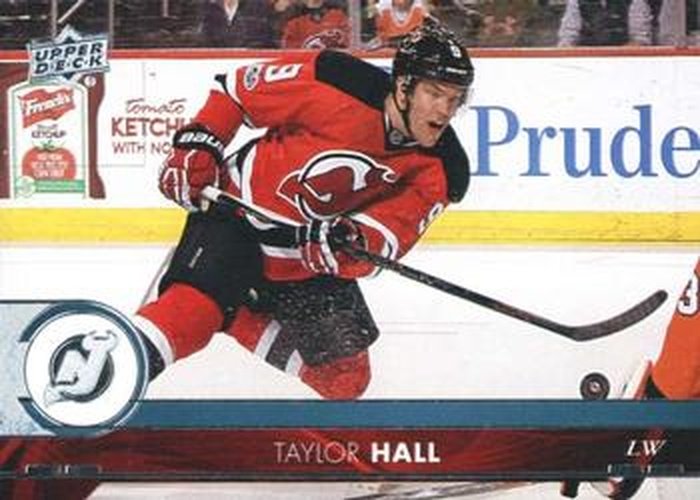 #117 Taylor Hall - New Jersey Devils - 2017-18 Upper Deck Hockey