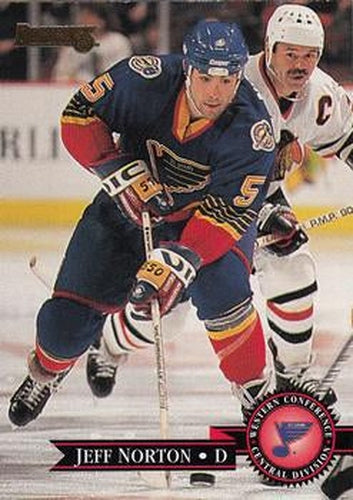 #117 Jeff Norton - St. Louis Blues - 1995-96 Donruss Hockey