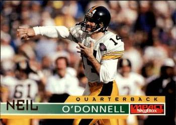 #117 Neil O'Donnell - Pittsburgh Steelers - 1995 SkyBox Impact Football