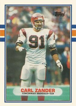 #117T Carl Zander - Cincinnati Bengals - 1989 Topps Traded Football