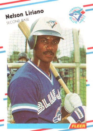 #117 Nelson Liriano - Toronto Blue Jays - 1988 Fleer Baseball