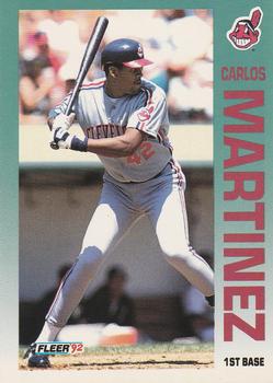 #117 Carlos Martinez - Cleveland Indians - 1992 Fleer Baseball