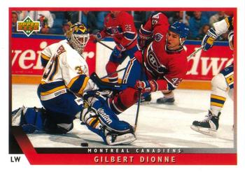 #117 Gilbert Dionne - Montreal Canadiens - 1993-94 Upper Deck Hockey