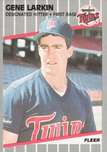 #117 Gene Larkin - Minnesota Twins - 1989 Fleer Baseball