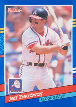 #117 Jeff Treadway - Atlanta Braves - 1991 Donruss Baseball