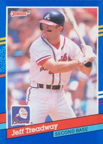 #117 Jeff Treadway - Atlanta Braves - 1991 Donruss Baseball