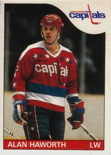 #117 Alan Haworth - Washington Capitals - 1985-86 O-Pee-Chee Hockey