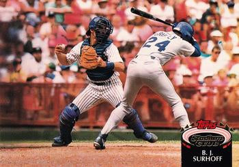 #117 B.J. Surhoff - Milwaukee Brewers - 1992 Stadium Club Baseball