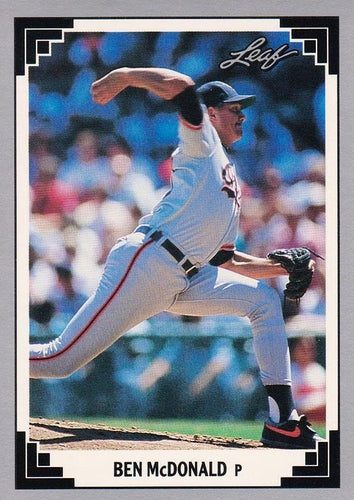 #117 Ben McDonald - Baltimore Orioles - 1991 Leaf Baseball