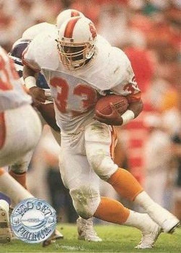 #117 Reggie Cobb - Tampa Bay Buccaneers - 1991 Pro Set Platinum Football
