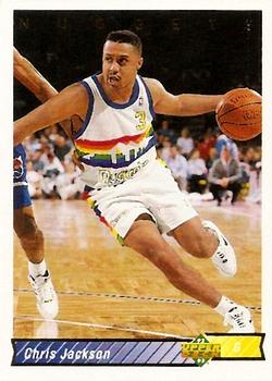 #117 Chris Jackson - Denver Nuggets - 1992-93 Upper Deck Basketball