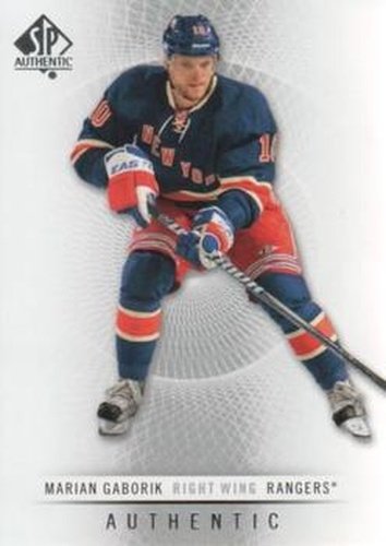#117 Marian Gaborik - New York Rangers - 2012-13 SP Authentic Hockey