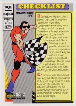 #117 Checklist - 1998 Collector's Choice Racing