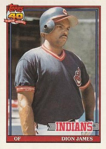 #117 Dion James - Cleveland Indians - 1991 O-Pee-Chee Baseball